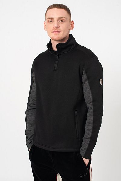 Guess Guess sports sweatshirt with side zipper pockets Black M INTL