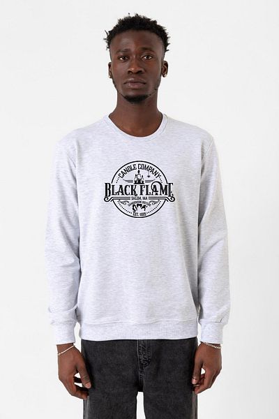 Tshirthane Ανδρικό φούτερ 2ip Candle Company Black Flame Karmelange