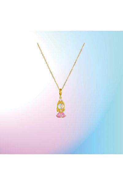 Choice قلادة الأميرة الصغيرة الخيالية الأنيقة المصنوعة من الزركون الملون بطول...