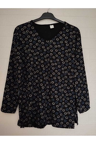 anne moda ankara Full Summer Long Sleeve 95% Viscose Anti-Sweat Blouse