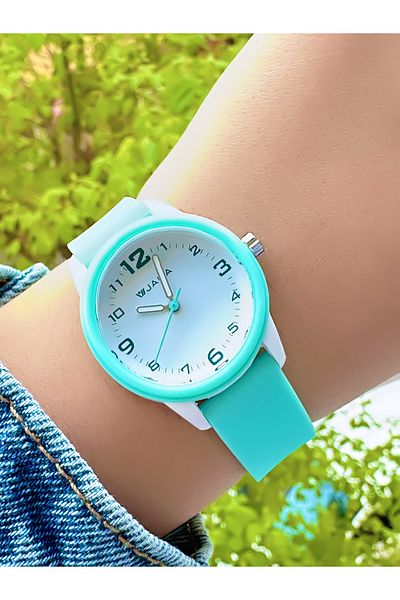 Jaga 10 Atm Waterproof Silicone Cord Children's Wristwatch (Suitable for Use in the Sea and Pool)