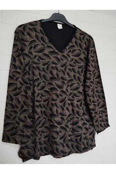 anne moda ankara Full Summer Long Sleeve 95% Viscose Anti-Sweat Blouse