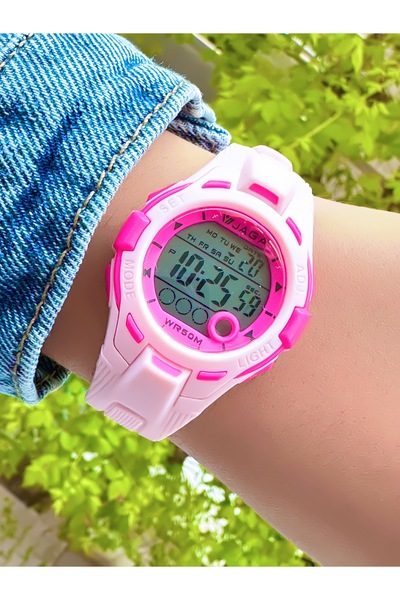 Jaga 10 Atm Waterproof Silicone Cord Children's Wristwatch (Suitable for Use in the Sea and Pool)