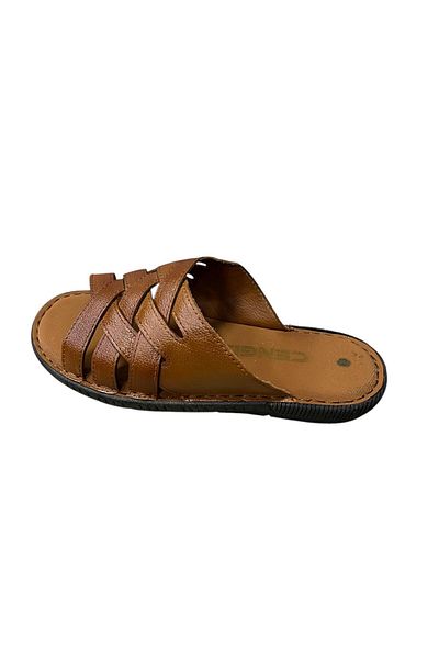 PANTER Men's Genuine Leather Slippers