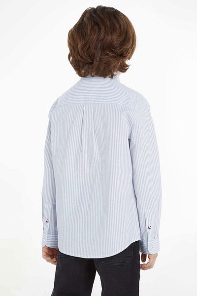 Tommy Hilfiger Tommy Hilfiger Kids Shirt KB0KB08517 White/Lavender Blue 164 CM