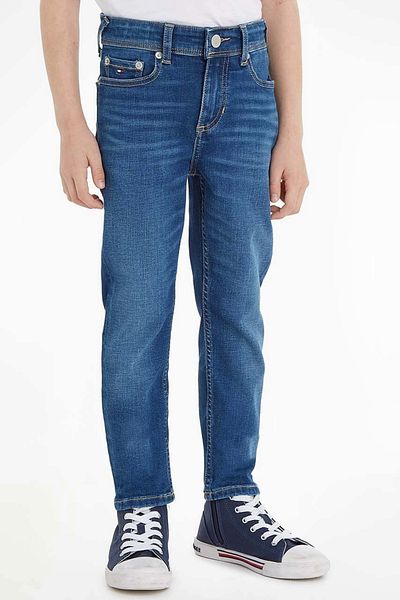 Tommy Hilfiger Blugi Tommy Hilfiger slim fit KB0KB08465 Albastru 128 CM