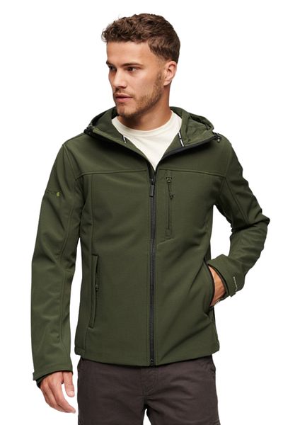 SUPERDRY Geaca barbati Superdry Soft Shell M5011824A Verde militar XL INTL
