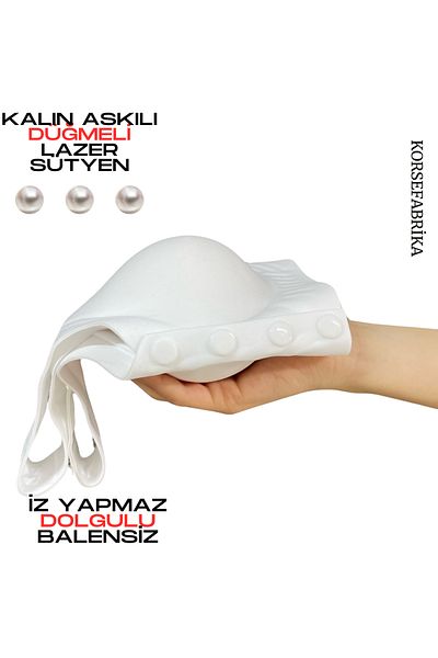 korsefabrika trend mood store Sutien Ghost invizibil cu BUTON în față, fără sârmă, fără sudură, cu tampoane detașabile cu laser
