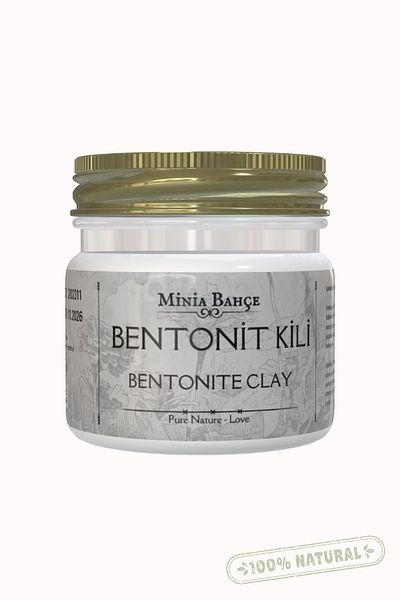 Minia Bahçe Bitki ve Sanat Atölyesi Bentonite Powder Clay, 100% Pure and Natural, 75gr