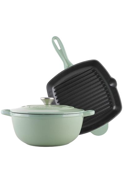 Amercook Set 3 piese tigaie Silver-coloredll si oala cu capac Amercook IPot