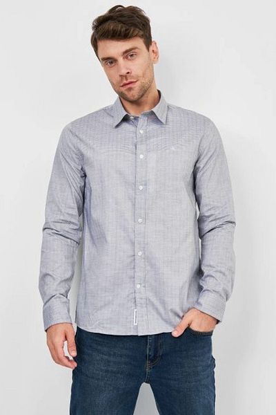 Calvin Klein Camasa CK Dobby J30J318188 Gri XL INTL