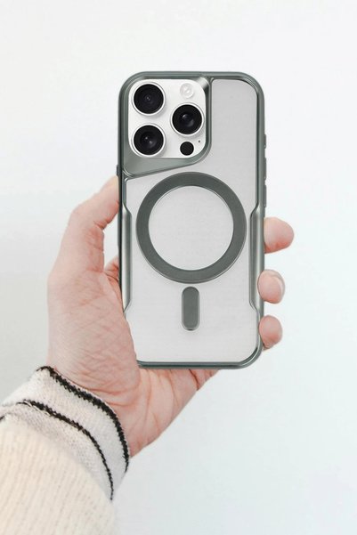 New Face iPhone 14 Pro Max Case Boyi Magsafe Silicone Cover - Navy Blue Svlrs