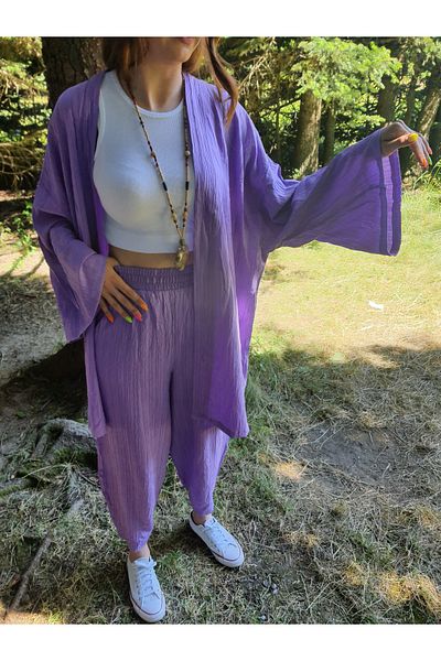 Altı Üstü Butik Patterned Kimono Set