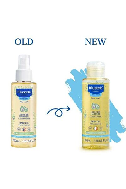 Mustela زيت تدليك للأطفال غير مسبب للحساسية بزيت الأفوكادو، 100 مل