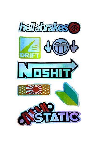 HMNL NOSHIT STATIC JAPONYA HOLOGRAM STİCKER 30X20
