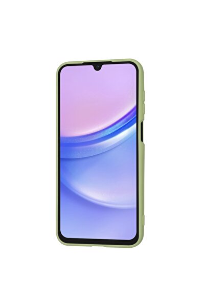 SKYDDAR INNOVATION Husă pentru Samsung Galaxy A15, silicon catifelat, SoftElegance, verde, set cu autocolant