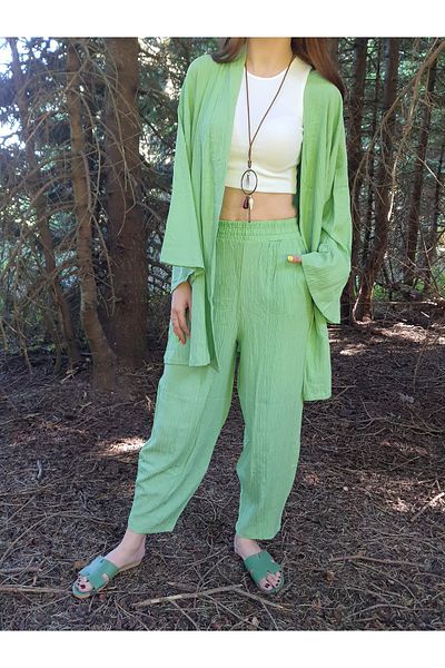 Altı Üstü Butik Patterned Kimono Set