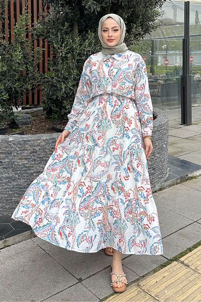 Ovn. Fethiye Patterned Skirt Suit - Ecru
