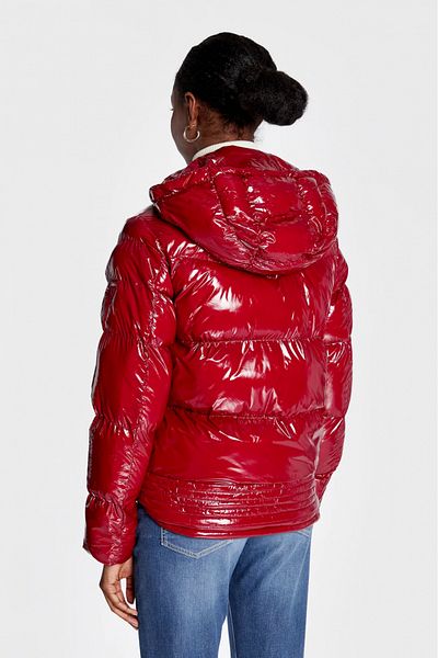 Guess Geaca dama Guess din puf Karine W2BL44 Rosu inchis S INTL