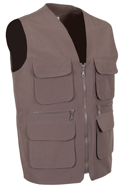 Modarar Men's Linen Vest Coffee Color Regular Fit