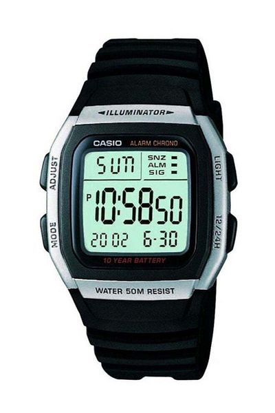 Casio Boys' Youth Resin Digital Wrist Watch W-96H-1AVDF - 37 mm - Black