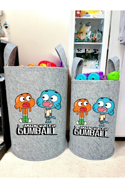 Trend Sizde غرفة الأطفال والرضع باللون الرمادي للجنسين - سلة غسيل ألعاب كبيرة...