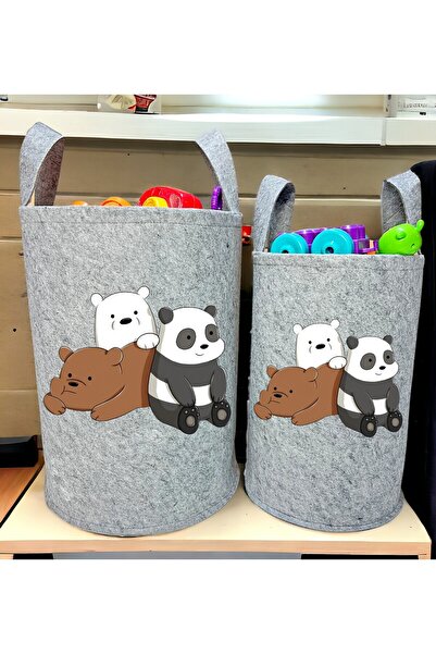 Trend Sizde غرفة الأطفال والرضع باللون الرمادي مع نمط الدببة الثلاثة - لعبة و...