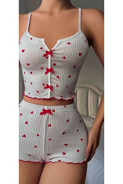 Lotiva Wear Kadın Şortlu Gecelik Takım