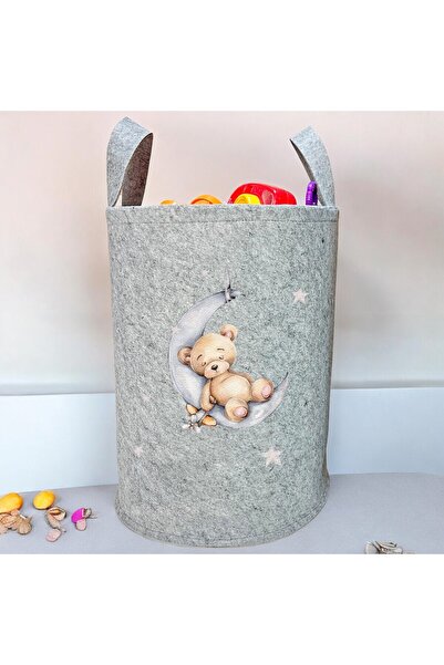 Trend Sizde Unisex Uykucu Ayı Desenli Bebek Çocuk Odası Düzenleyici Saklama K...