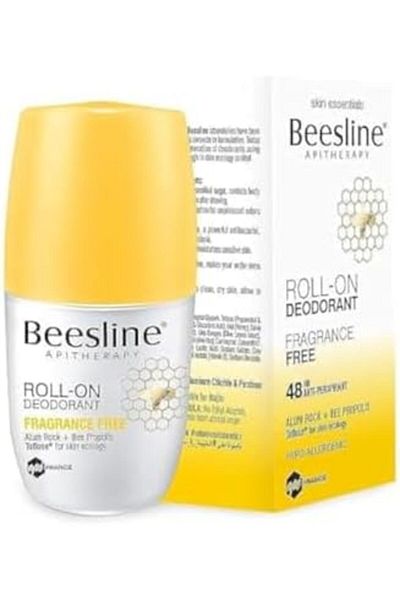 Beesline Whitening Roll-On Green Forest Deodorant, 48 Hours Anti-Perspirant, Deodorizing, Soothing,