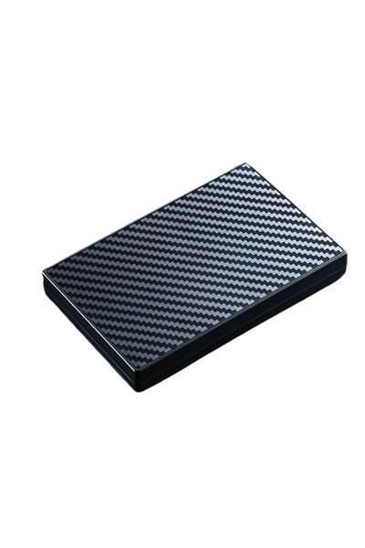 OEM Suport Metalic, RFID, pentru Carduri, din aluminiu, Negru cu model elegant