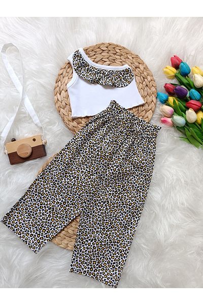 bright moon Girl's Floral Baggy Suit