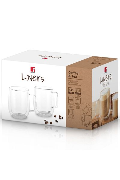 Bergner Set 2 cesti Bergner Coffee&Tea