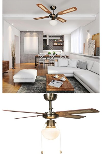 Magnotto Vantilatörlü Avize Tavan Tipi Vantilatör Pervane Avize Pervaneli Lambalı Tavanda Vanti Vantilatör