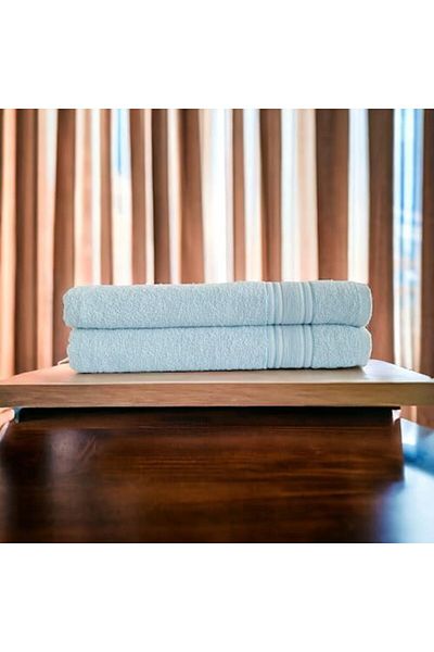 STOREMAX Mu-Artshop Home%100 Cotton Towel Set Body Towel 90X140 Cm, Head Towel 50X80 Cm, Extra Yarn