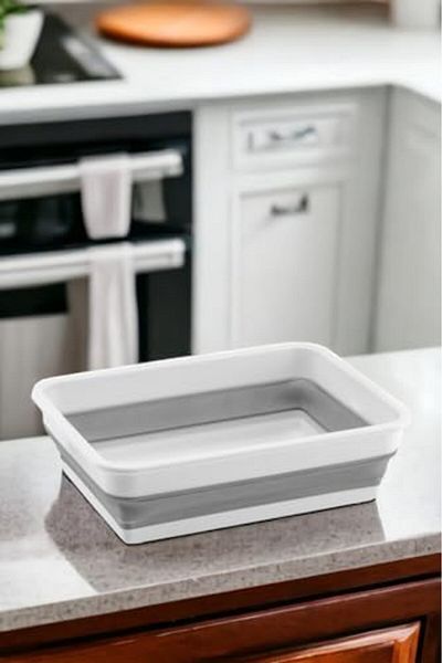 STOREMAX Svticaret Foldable Rectangular Dish Basket, 4 Liter Multi-Purpose Foldable Rectangular