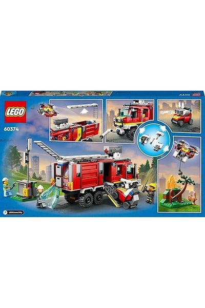STOREMAX Jvnnastore City Fire Department Command Truck 60374-7 Unmanned Land for Children Aged 7 and Above and Ha
