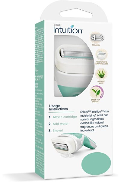 Schick Intuition Sensitive Skin Care Set with Organic Aloe and Green Tea Extract