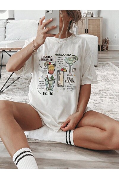 Jose Clothing Tricou imprimat cu mânecă scurtă cu croială supradimensionată