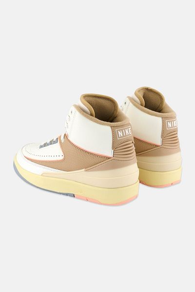 Nike Women Air Jordan 2 Retro Lace Up Outdoor Shoes, Beige