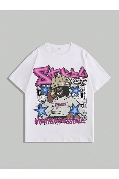 Bengi Clothing Μπλουζάκι με κοντό μανίκι με στάμπα