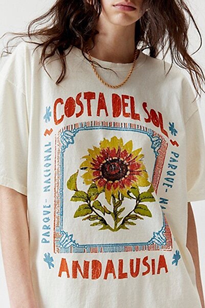 Bengi Clothing تي شيرت مطبوع بأكمام قصيرة وقصة كبيرة الحجم