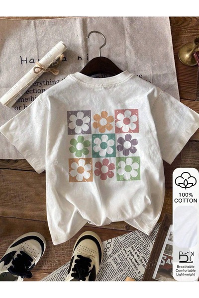 Bengi Clothing تي شيرت مطبوع بأكمام قصيرة وقصة كبيرة الحجم