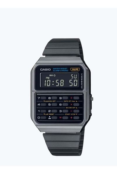 Casio Digital Watch with Stainless Steel Strap | CA-500WEGG-1BDF