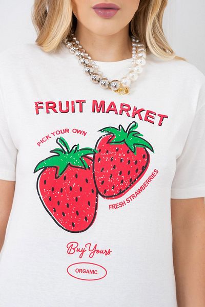 Bengi Clothing Μπλουζάκι με κοντό μανίκι με στάμπα