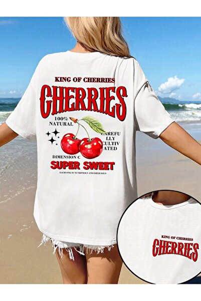 Bengi Clothing تي شيرت مطبوع بأكمام قصيرة وقصة كبيرة الحجم