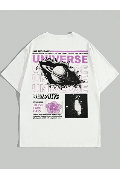 Bengi Clothing تي شيرت مطبوع بأكمام قصيرة وقصة كبيرة الحجم