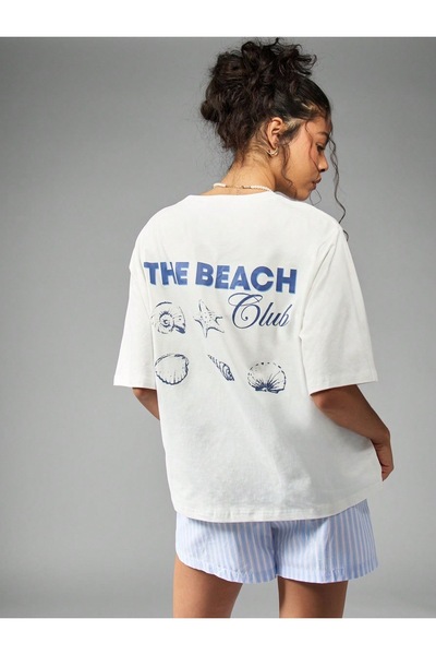 Bengi Clothing Футболка з принтом оверсайз з коротким рукавом