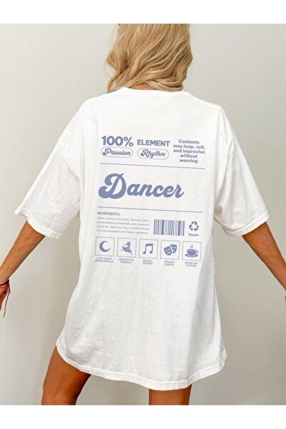 Bengi Clothing تي شيرت مطبوع بأكمام قصيرة وقصة كبيرة الحجم