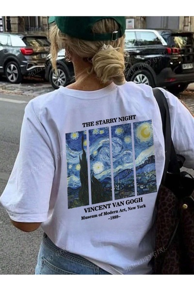 Jose Clothing Tricou imprimat cu mânecă scurtă cu croială supradimensionată